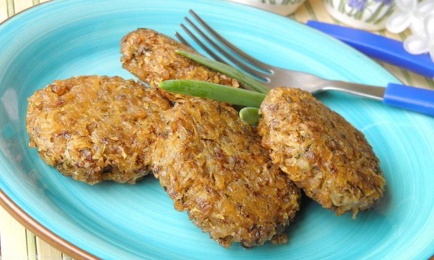 Рецепт постных котлет из гречки