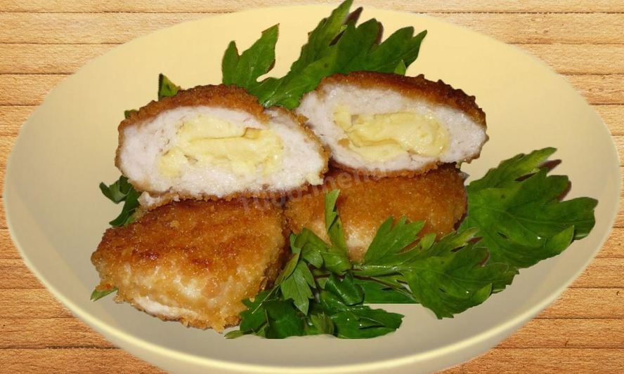 Рецепт пожарских котлет с сыром