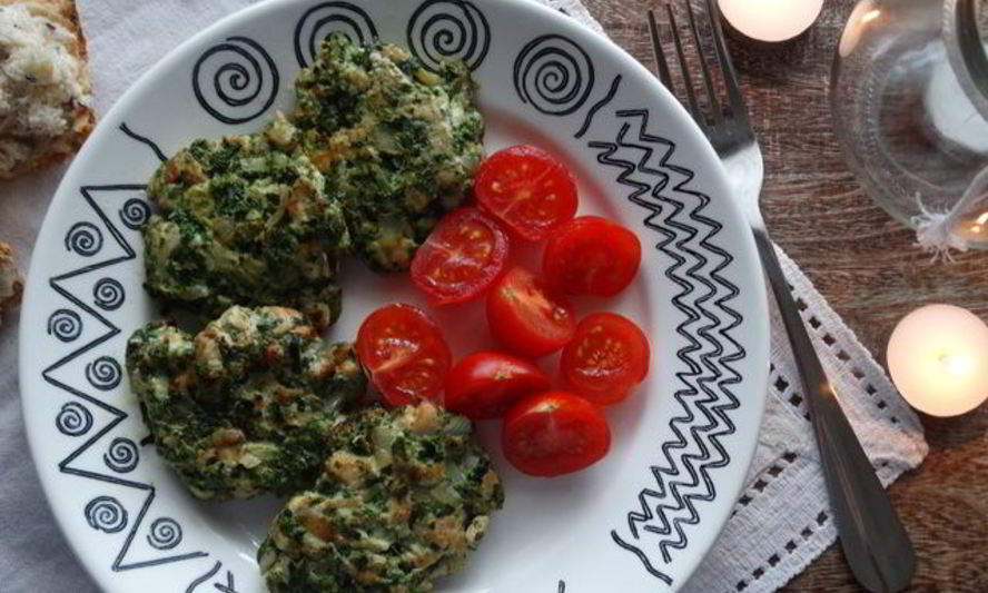 Рецепт рубленных куриных котлет со шпинатом