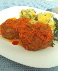 Рыбные котлеты под маринадом