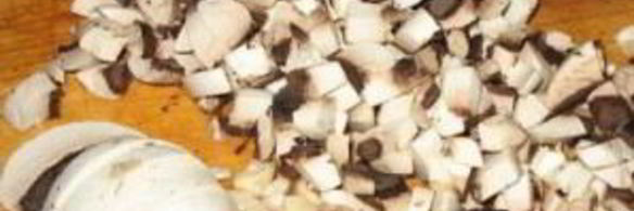 рыбные котлеты с грибами