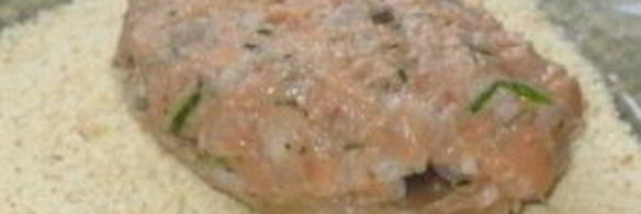 рыбные котлеты с грибами