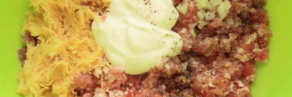 трехцветные котлеты в духовке