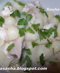 Куриная лапша по-французски