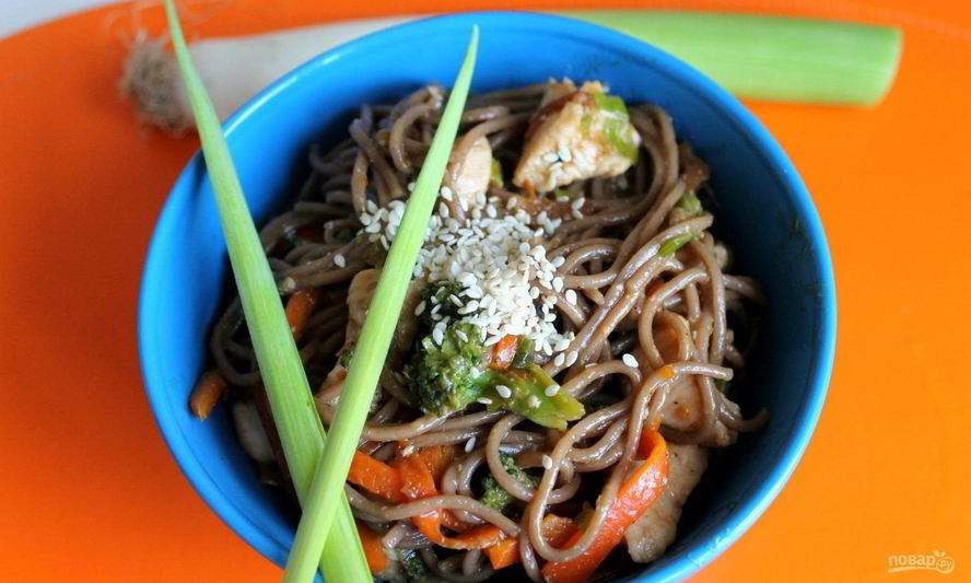 Рецепт лапши под соусом терияки