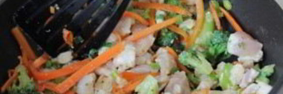 лапша под соусом терияки