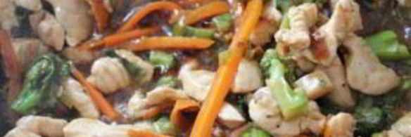 лапша под соусом терияки