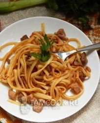Лапша с мясом