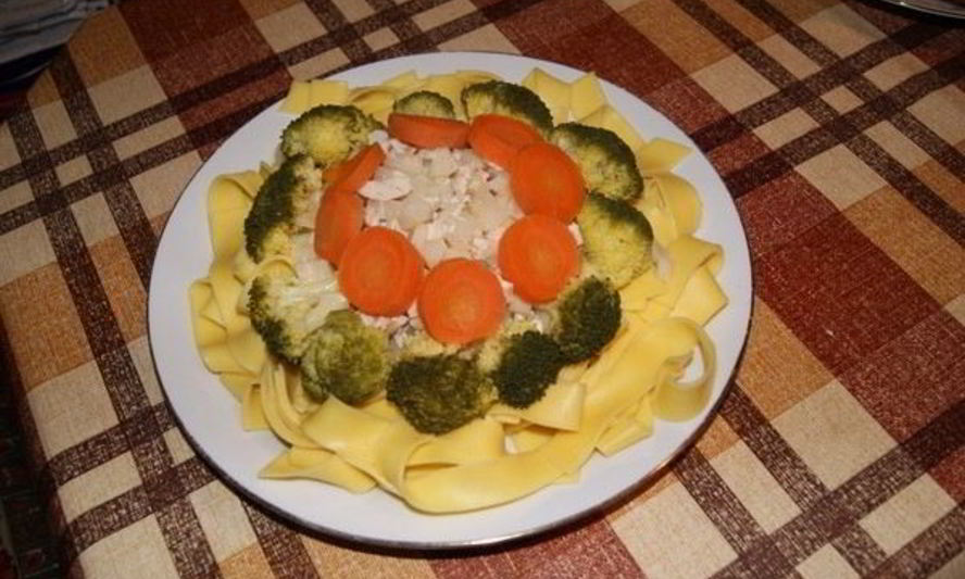 Рецепт лапши с овощами