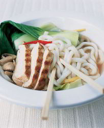 Лапша удон с курицей