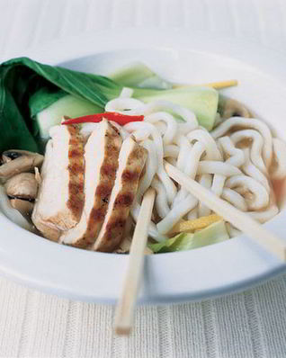 Лапша удон с курицей