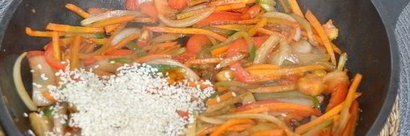 лапша удон с овощами