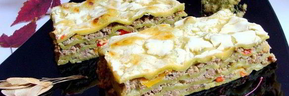 домашняя зеленая лазанья