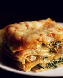 Грибная лазанья