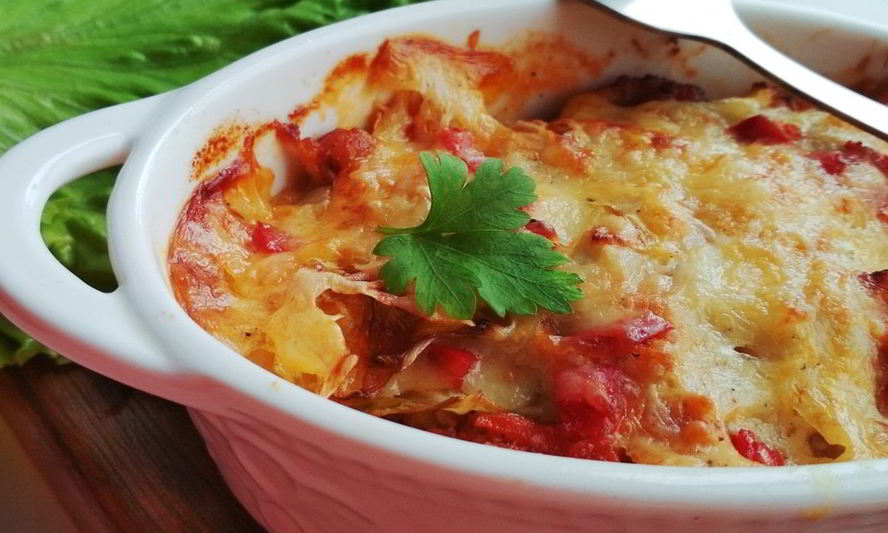 Рецепт капустной лазанья