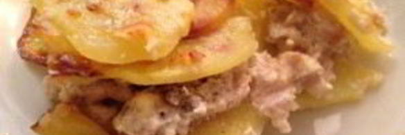 картофельная лазанья с фаршем
