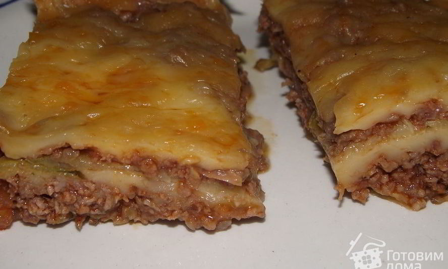 Рецепт лазаний из кабачков