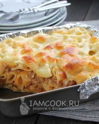 Лазанья из макарон