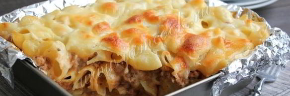 лазанья из макарон