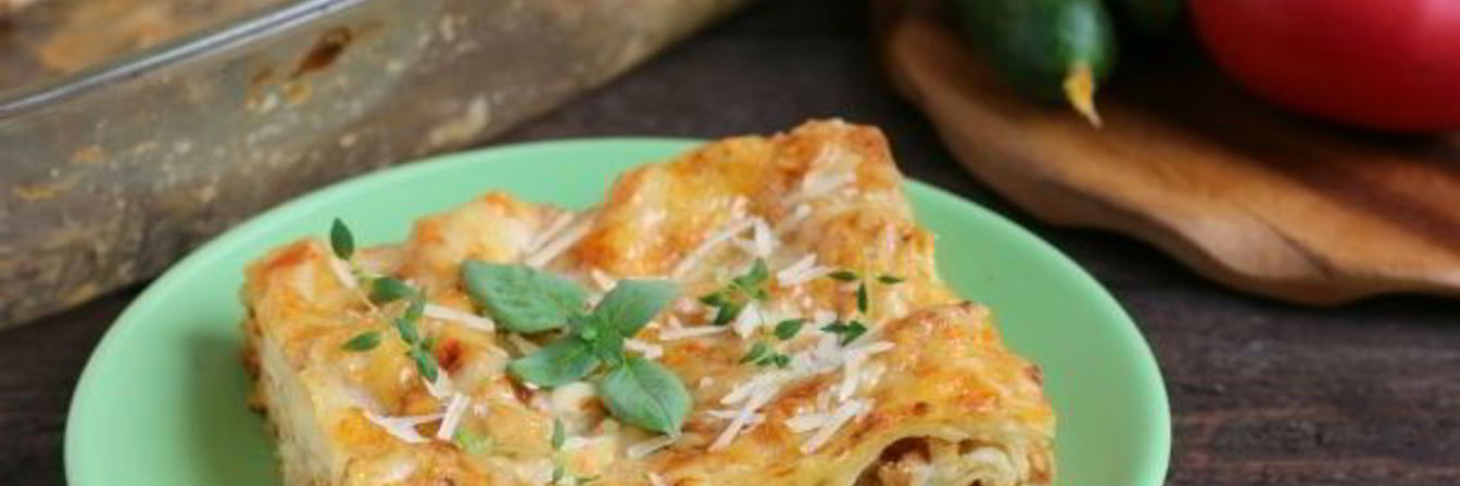 Лазанья с куриным фаршем