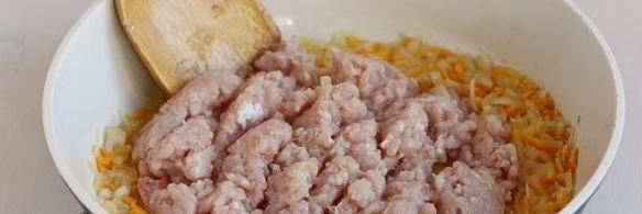 лазанья с куриным фаршем