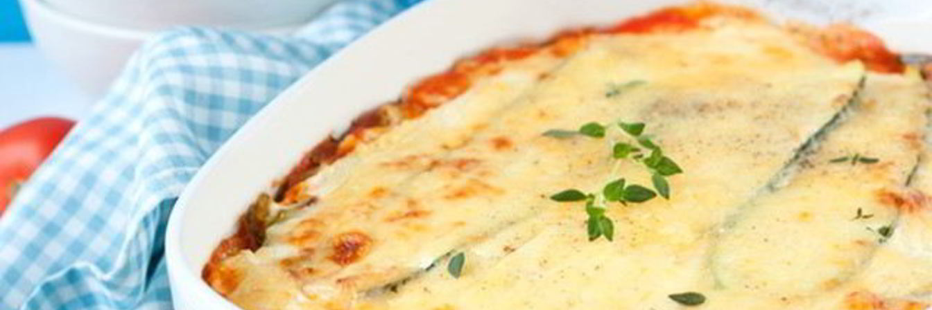 Лазанья с курицей и кабачком