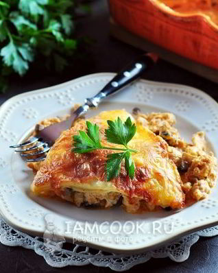 Лазанья с курицей