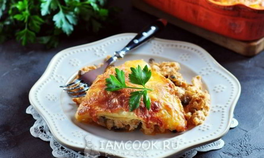 Рецепт лазаний с курицей