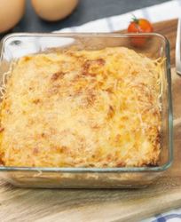 Лазанья с лососем