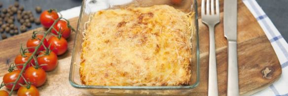 лазанья с лососем