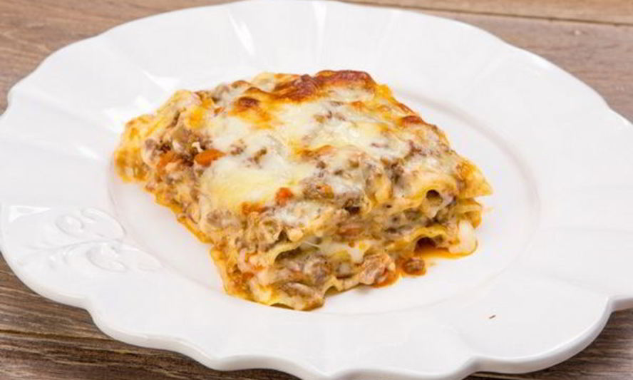 Рецепт лазаний с мясным фаршем, соусом и грибами