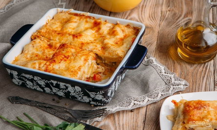 Рецепт лазаний с овощами