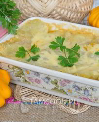 Лазанья с патиссонами