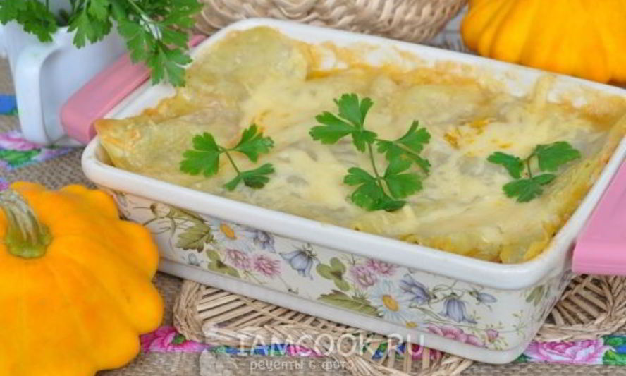 Рецепт лазаний с патиссонами