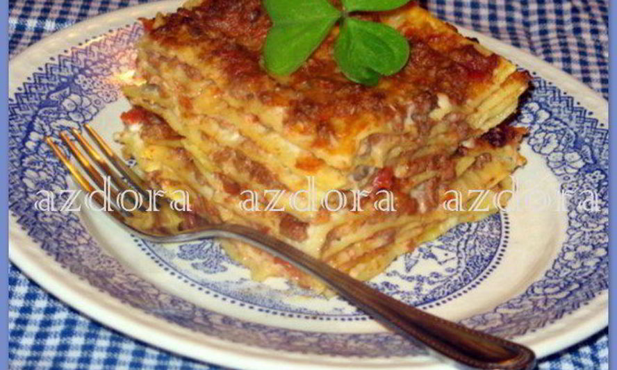Рецепт лазаний с рагу