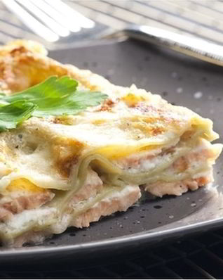 Лазанья с рыбой