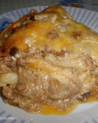 Лазанья с соусом бешамель