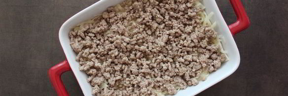 лазанья с тертым картофелем