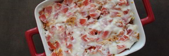 лазанья с тертым картофелем