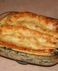 Лазанья со щавелем