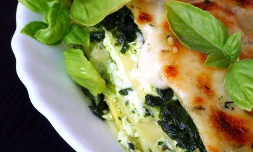 Рецепт лазаний со шпинатом и рикоттой