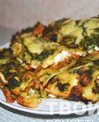 Лазанья со шпинатом