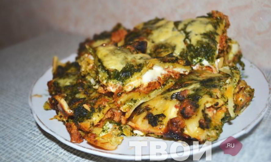 Рецепт лазаний со шпинатом