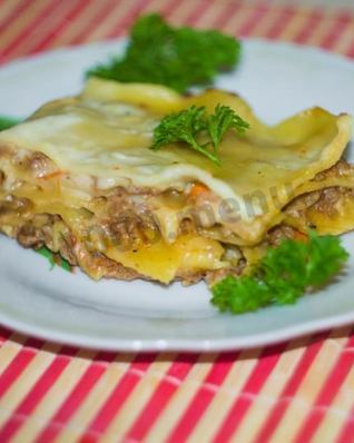 Лазанья в мультиварке с фаршем