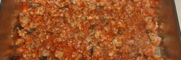 мясная лазанья с баклажаном