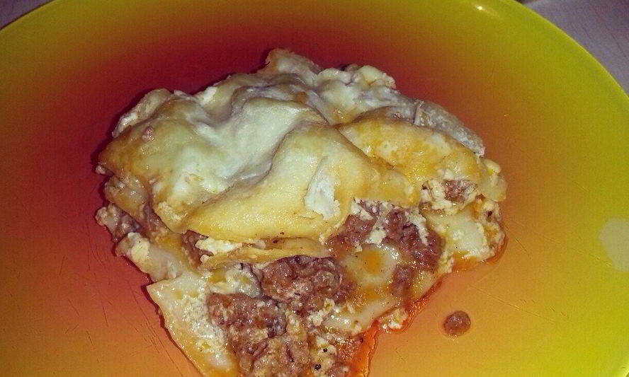 Рецепт мясной лазанья с пармезаном