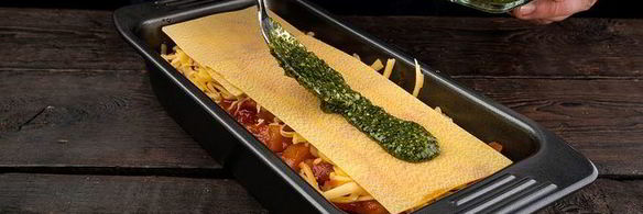 овощная лазанья с лечо