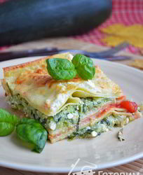 Сливочная лазанья с кабачком