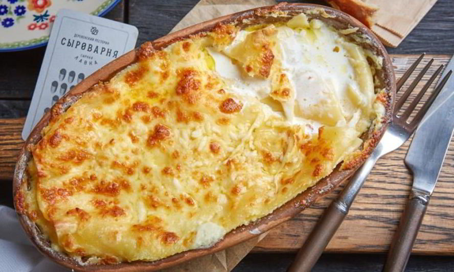 Рецепт сырной лазанья