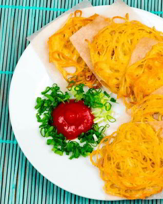 Чипсы из спагетти